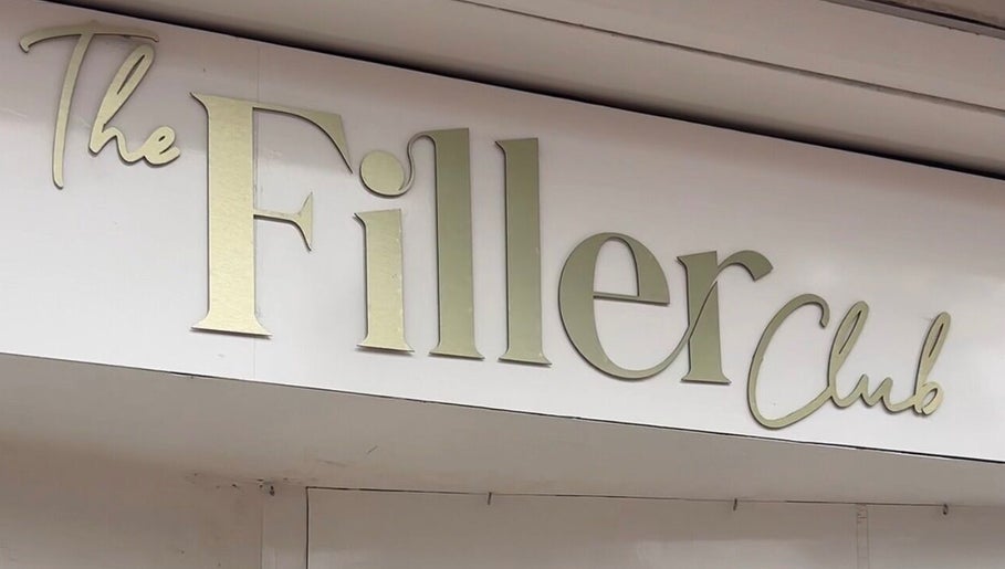 By Tia Maria Beauty @ The Filler Club storefront sign in Farnborough, England, GB.