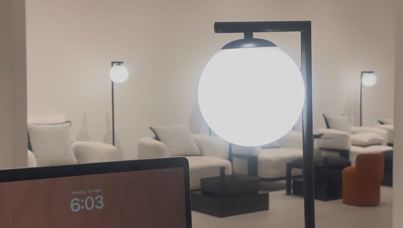 Cozy seating and ambient lighting at NAILAX | نيلاكس, Riyadh, Riyadh Province, SA.