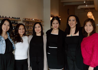 The Nail Bar team members smiling in Shrewsbury, Massachusetts, US.