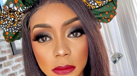 Woman with striking makeup at La Beaute by Carine, Randburg, Gauteng, ZA, showcasing beauty and elegance.
