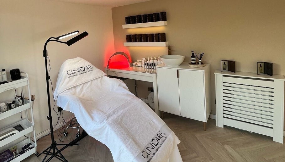 Tranquil treatment room at The Beauty Atelier Stalbans in St Albans, England, GB, featuring cozy ambiance.