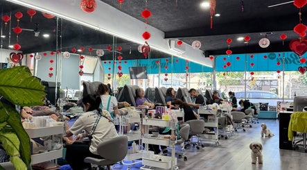 Inviting interior of BeautyBar SGV in San Gabriel, California, US, showcasing serene spa ambiance and decor.
