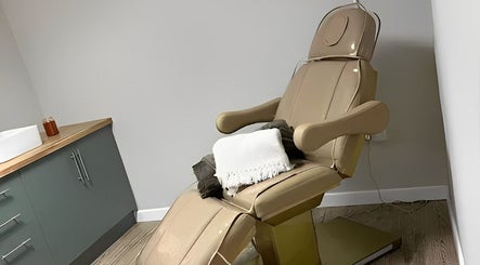 Luxurious treatment chair at Miceli Beauty Studio in Waterlooville, England, GB, promoting comfort and style.