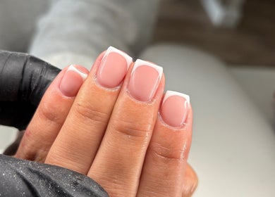 French manicure at Miceli Beauty Studio in Waterlooville, England, GB showcases elegant nail art.
