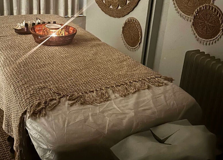 Relaxing massage table setup at Joyous Hands Spa, Riyadh, Riyadh Province, SA for ultimate wellness experience.