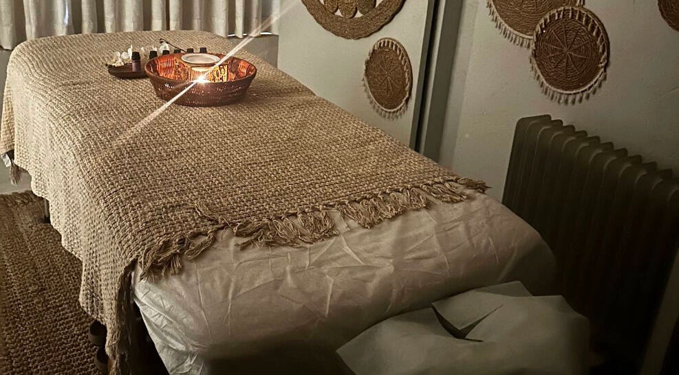 Relaxing massage table setup at Joyous Hands Spa, Riyadh, Riyadh Province, SA for ultimate wellness experience.