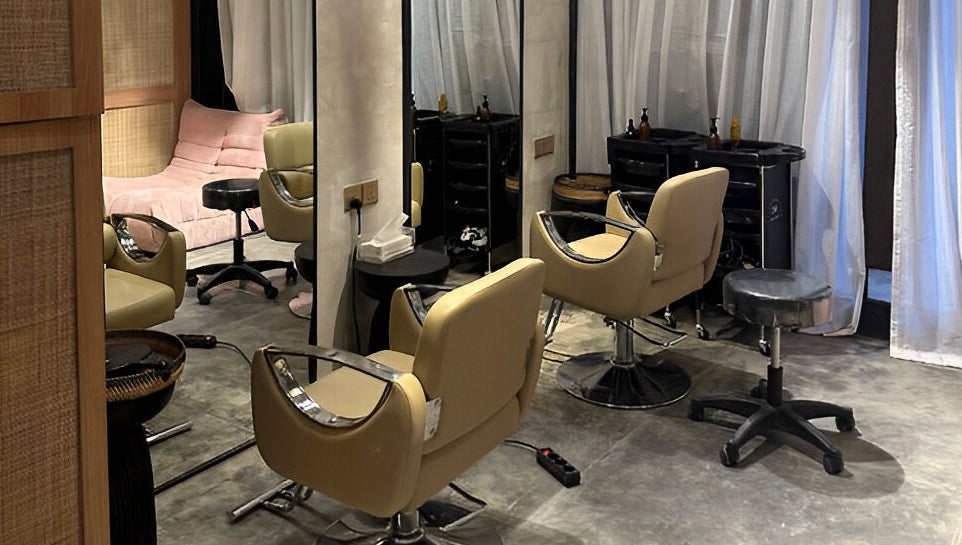 The Rustic Sun - Berawa salon chairs and mirrors in Bali, Bali, ID offering a tranquil beauty experience.