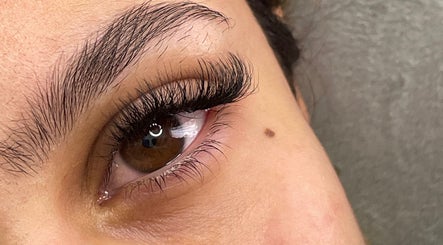 Close-up of eyelash extensions at A Touch Of B, Cape Town, Western Cape, ZA, showcasing detail and precision.