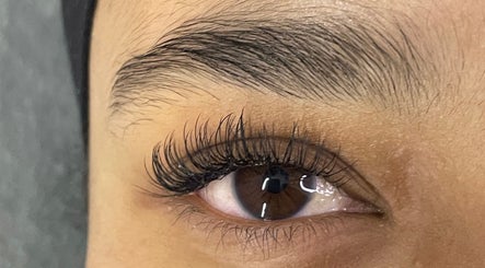 Close-up of beautifully styled eyelashes at A Touch Of B, Cape Town, Western Cape, ZA.