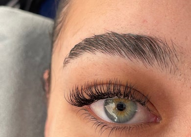 Perfectly groomed eyebrow and long lashes at A Touch Of B, Cape Town, Western Cape, ZA.