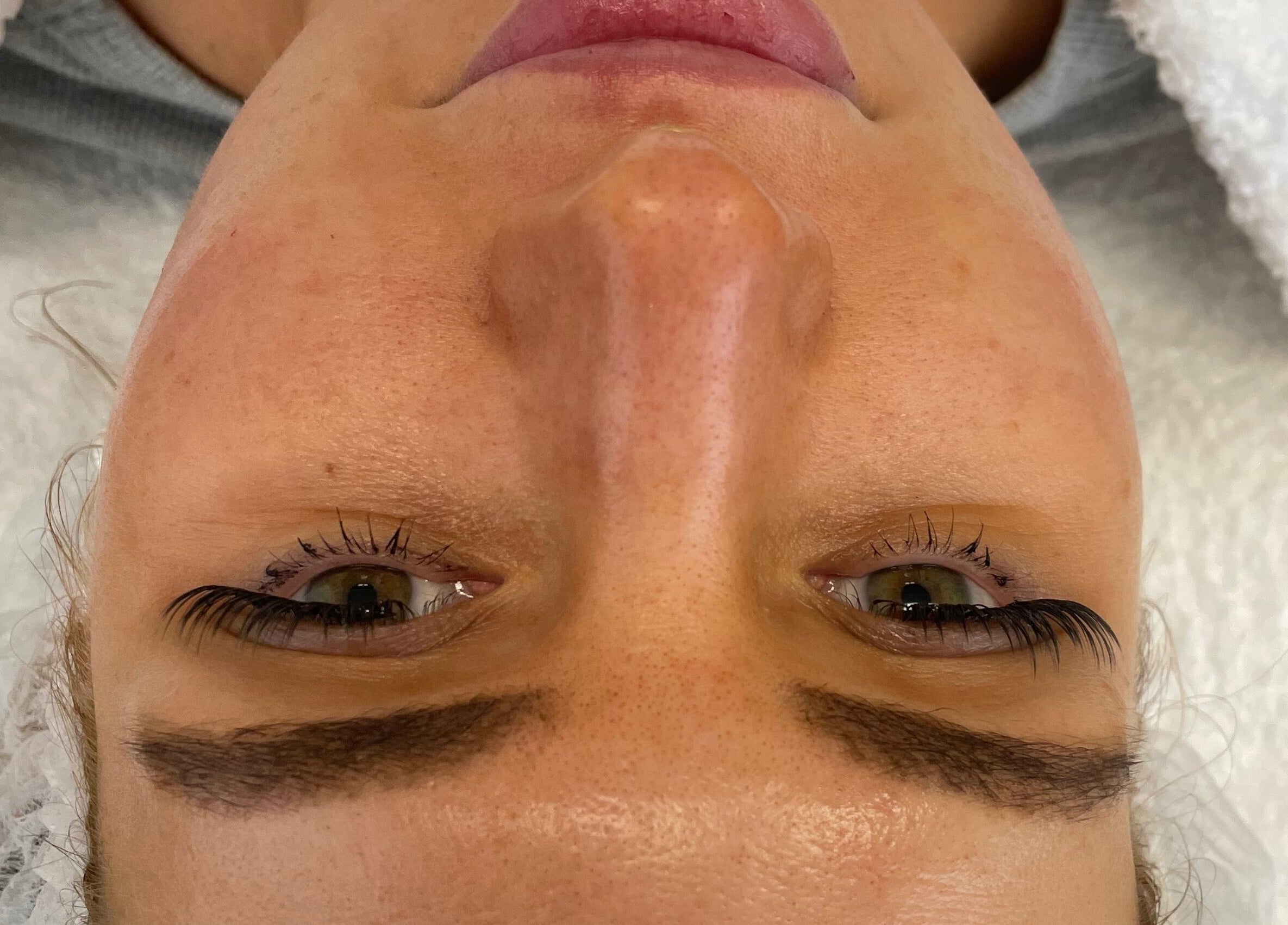 Close-up of eyelash treatment at Rejuv by V in Newcastle, England, GB.