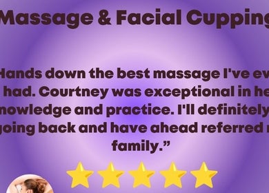 Five-star review for massage and facial cupping at The Massage Manor Crystal Med Spa, Windsor, Ontario, CA.