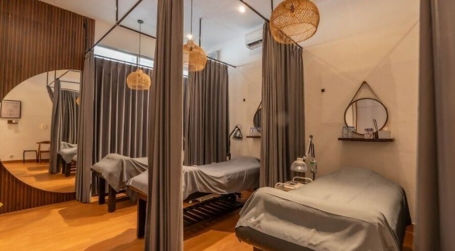 Tranquil treatment room at Acupuncture Bali, Nusa Dua, offering a peaceful retreat in Bali, Bali, ID.