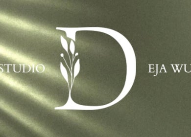 Studio Deja Wu logo in Melbourne, Victoria, AU with botanical D design.