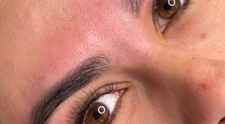 Close-up of beautifully shaped eyebrows at Fabeauty - Private home-based beauty studio, Maroochydore, Queensland, AU.