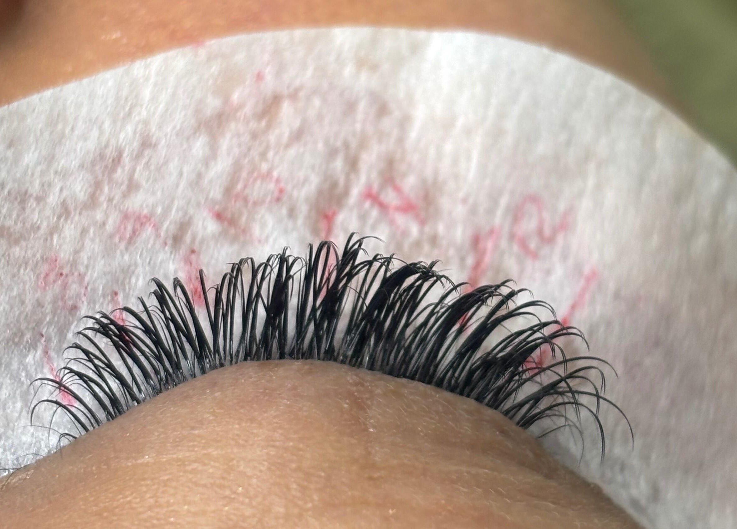 Close-up of eyelash extensions at Fabeauty - Private home-based beauty studio, Maroochydore, Queensland, AU.