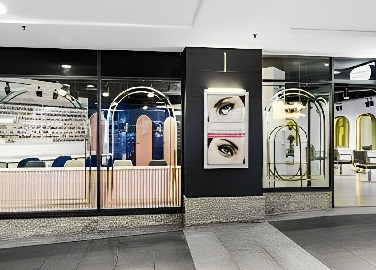 Entrance of Beauty Story Hair Salon in Sydney, New South Wales, AU showcasing modern design.