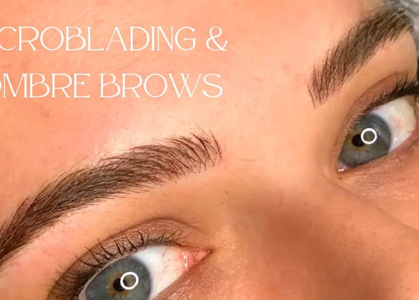 Perfectly microbladed eyebrows at Lada Beauty Studio in Cape Town, Western Cape, ZA.