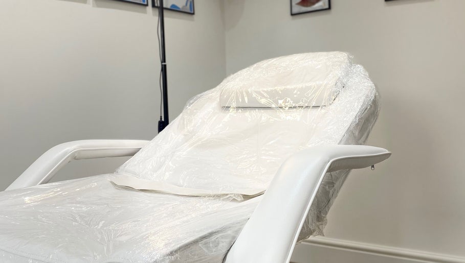 Comfortable treatment chair at hd aesthetics Bearsted, Bearsted, England, GB, ready for wellness services.