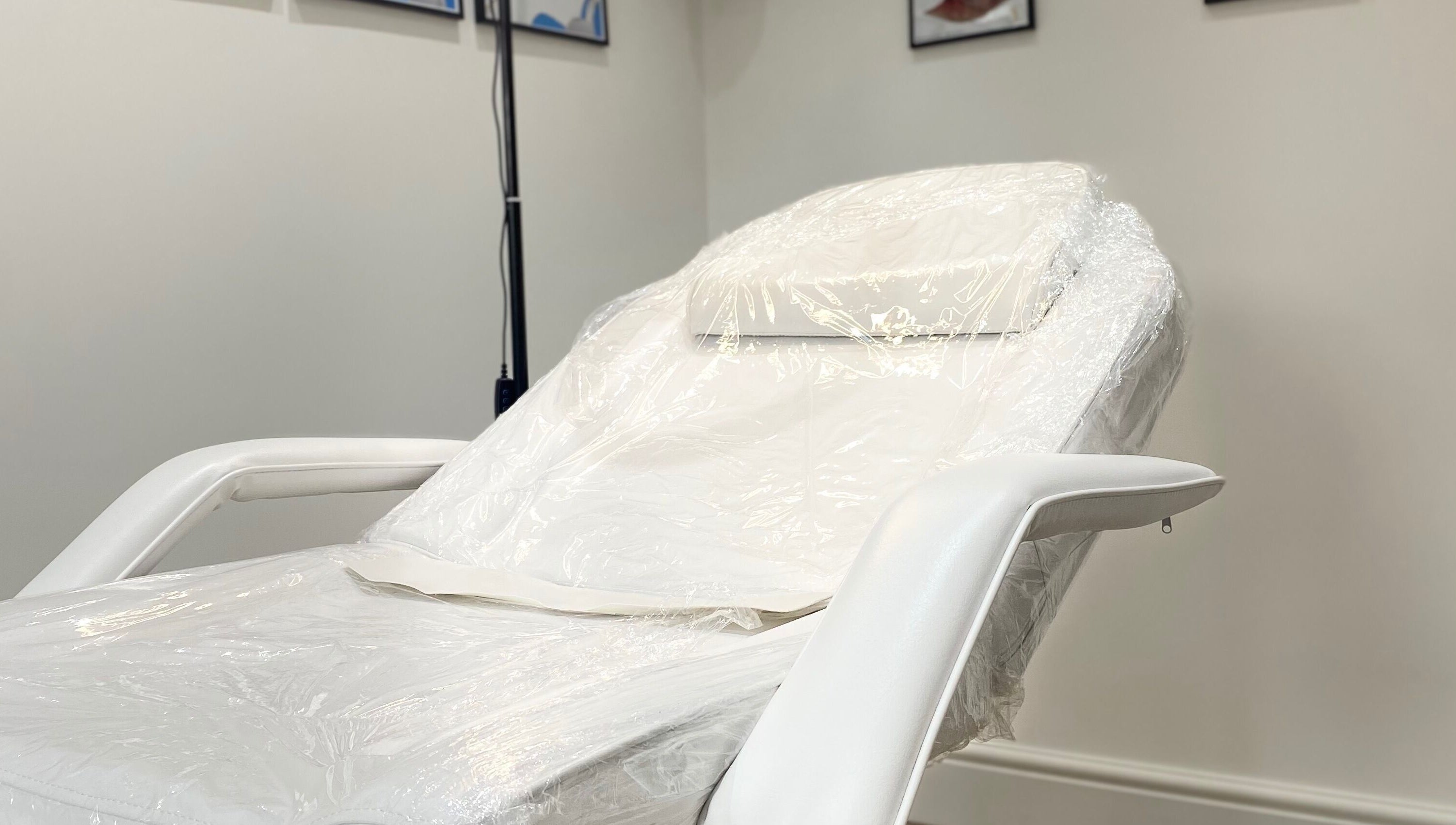 Comfortable treatment chair at hd aesthetics Bearsted, Bearsted, England, GB, ready for wellness services.