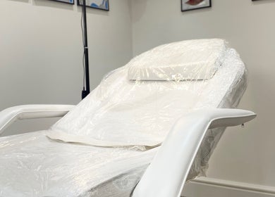 Comfortable treatment chair at hd aesthetics Bearsted, Bearsted, England, GB, ready for wellness services.