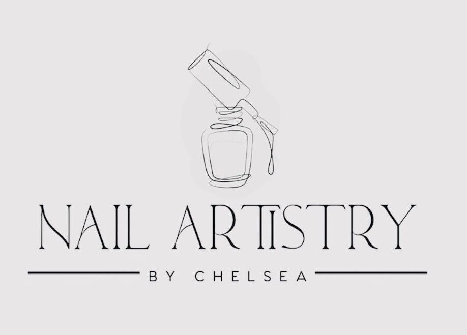 Logo for Nail Artistry by Chelsea located in Gqeberha, Eastern Cape, ZA with nail polish bottle design.