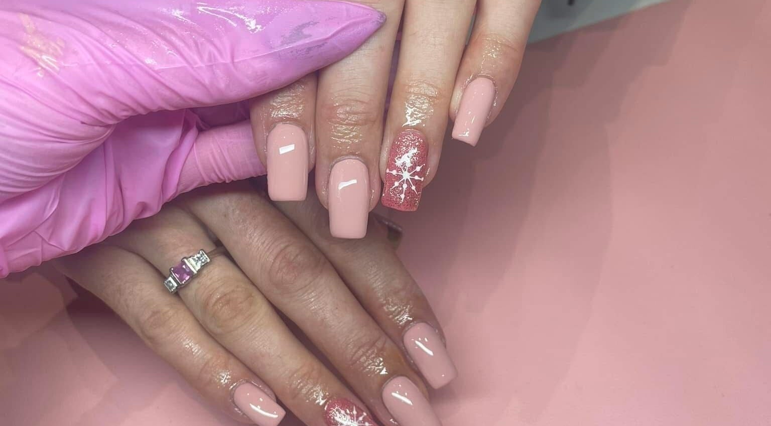 Stylish pink nail design at Nail Artistry by Chelsea, Gqeberha, Eastern Cape, ZA.