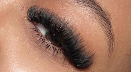 Close-up of luxurious eyelash extensions at Lyricstudiox, Saint Lucia, Queensland, AU, emphasizing beauty and detail.