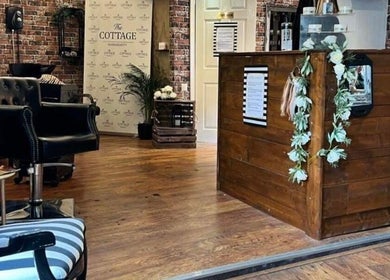 Interior of All Things Beauty, Wakefield, England, GB with elegant decor and comfortable seating.