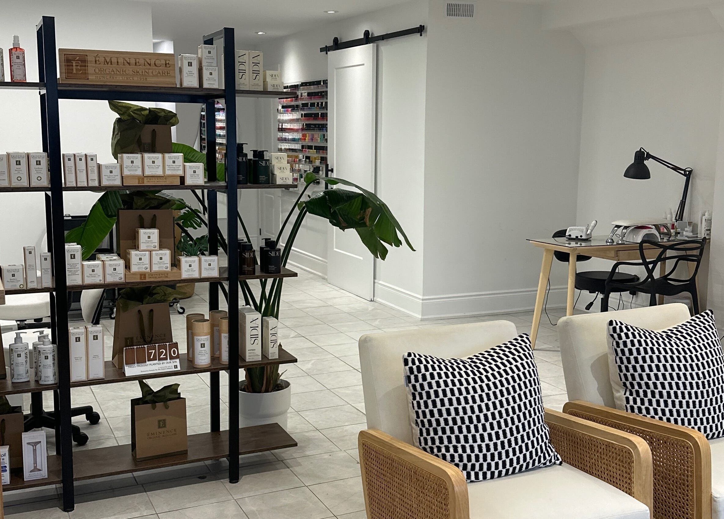 Inviting interior of BareBeauty By Bianka in Toronto, Ontario, CA featuring chic decor and product displays.