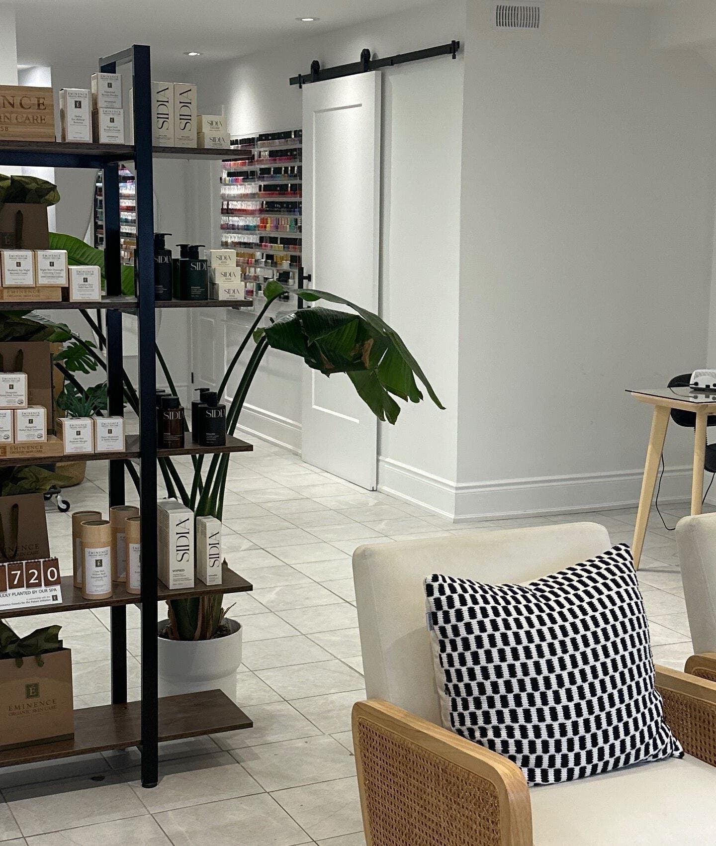 Inviting interior of BareBeauty By Bianka in Toronto, Ontario, CA featuring chic decor and product displays.