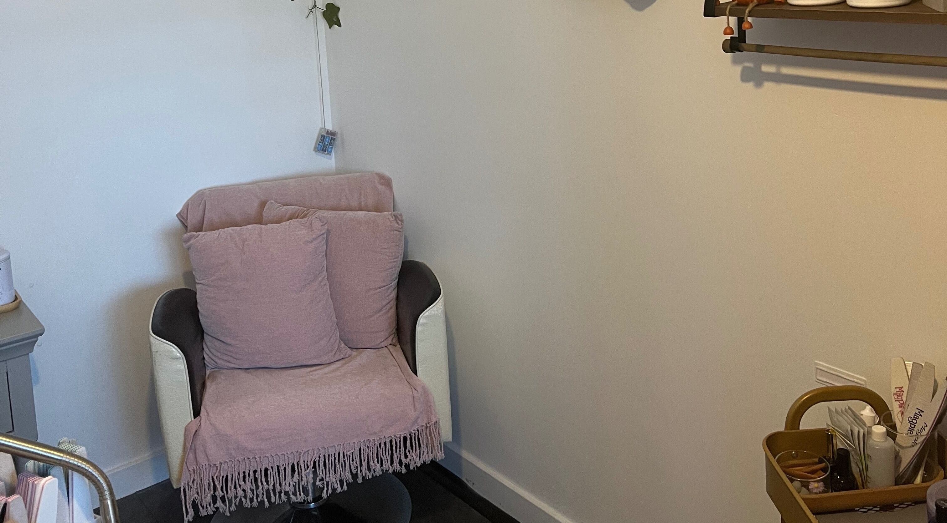 Relaxing chair setup at Pampered Pinkies, Great Yarmouth, England, GB, designed for ultimate comfort.