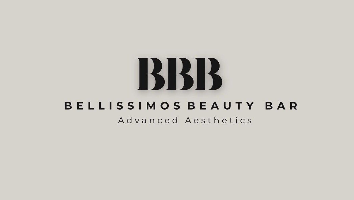 Stylish logo of Bellissimos Beauty Bar in Greater Sudbury, Ontario, CA emphasizing advanced aesthetics.
