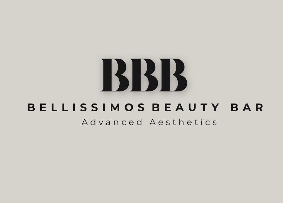 Stylish logo of Bellissimos Beauty Bar in Greater Sudbury, Ontario, CA emphasizing advanced aesthetics.