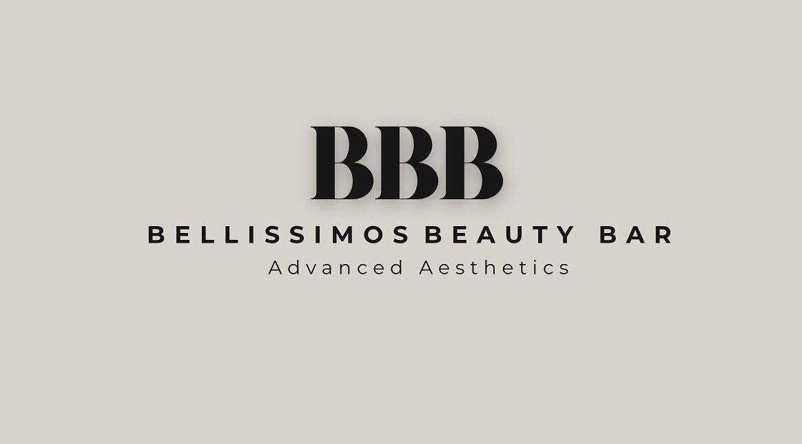 Stylish logo of Bellissimos Beauty Bar in Greater Sudbury, Ontario, CA emphasizing advanced aesthetics.