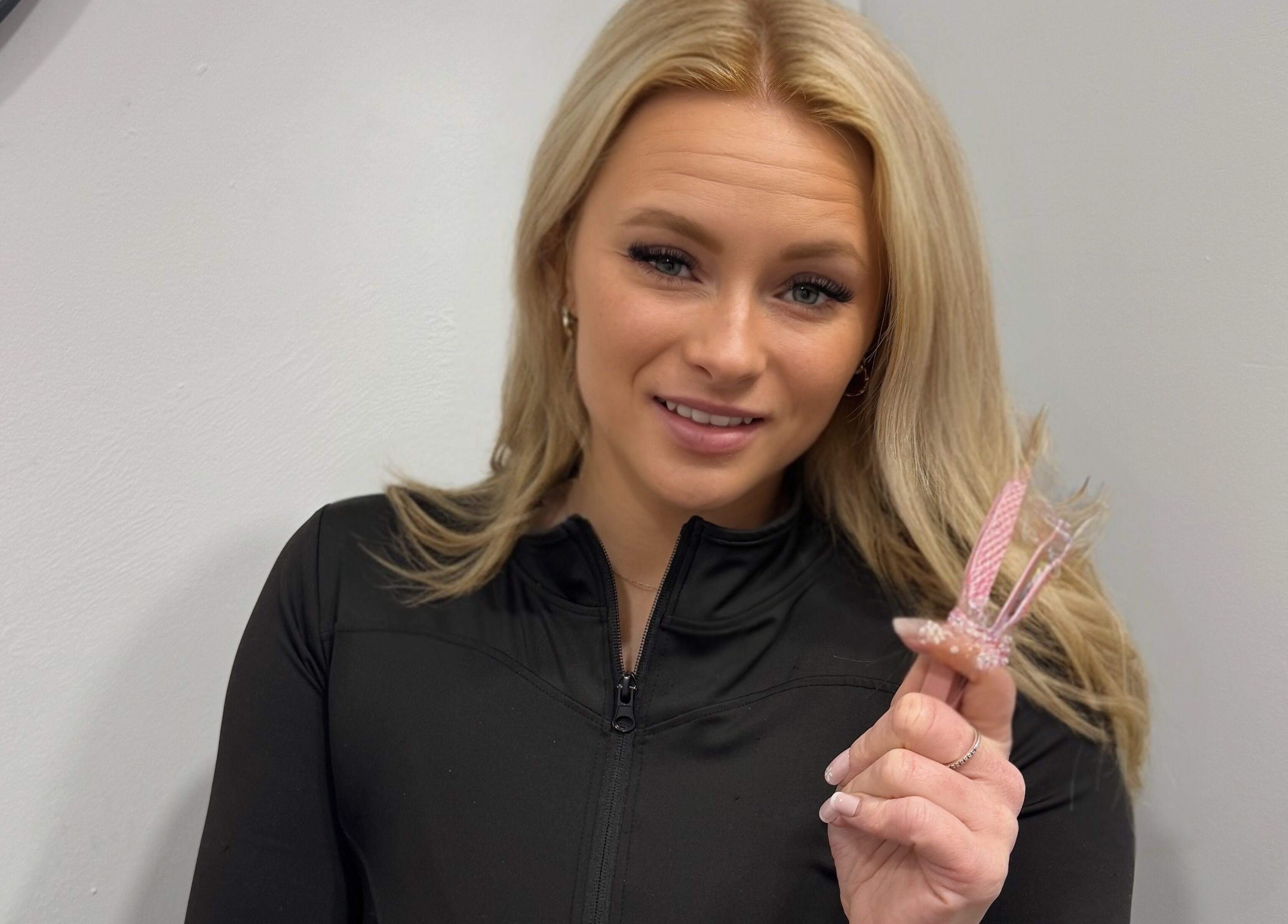 Expert displaying eyelash tools at Lash Artistry by Steph, Liphook, England, GB.