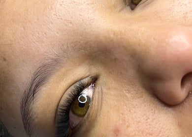 Close-up of beautifully enhanced lashes at The Beauty Spot_Cpt, Cape Town, Western Cape, ZA.