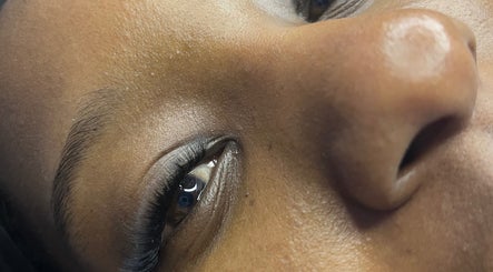 Close-up of expertly done eyelash extensions at The Beauty Spot Cpt, Cape Town, Western Cape, ZA.