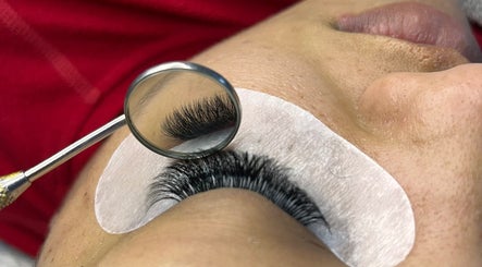 Eyelash extension application at The Beauty Spot Cpt in Cape Town, Western Cape, ZA highlighting precision.
