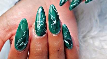 Stunning green marble nails by WARRIOR QUEEN NAIL ARTISTRY, Cape Town, Western Cape, ZA.
