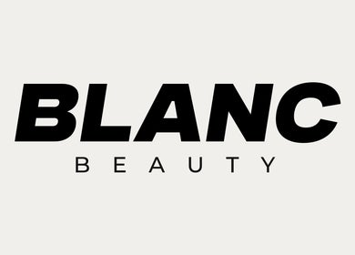 Logotipo de BLANC BEAUTY en color negro sobre fondo blanco en Panama City, Panamá Province, PA.