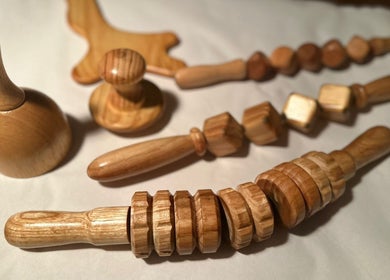 Herramientas de maderoterapia en Body Magic, Huétor Vega, Andalucía, ES.