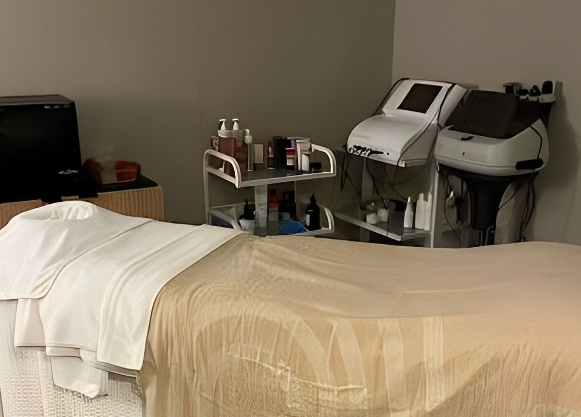 The Skin Corner by Amy in Shaftesbury, England offers luxurious spa treatment room with advanced skincare equipment.