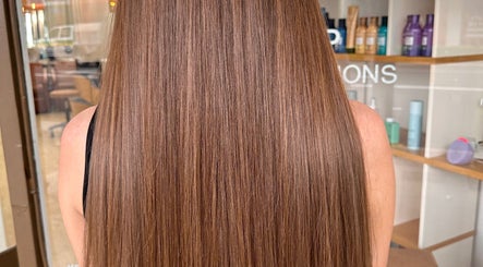 Back view of sleek, long hair inside Veronica Capri Beauty Salon Sydney, New South Wales, AU.