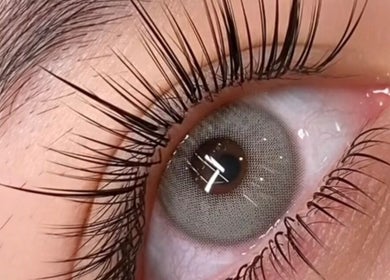 Close-up of styled lashes at Andrea’s Lashes, West Valley City, Utah, US.