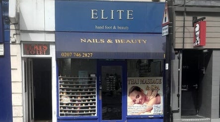 Exterior view of U&I Thai Spa (Inside Elite Nail) in London, England, GB showcasing elegant storefront.