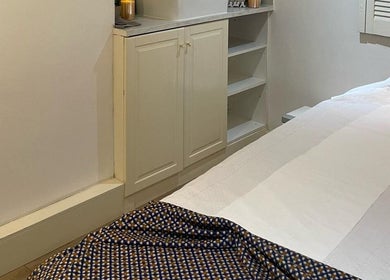 Serene massage room at U&I Thai Spa in London, England, GB with elegant decor and soothing ambiance.