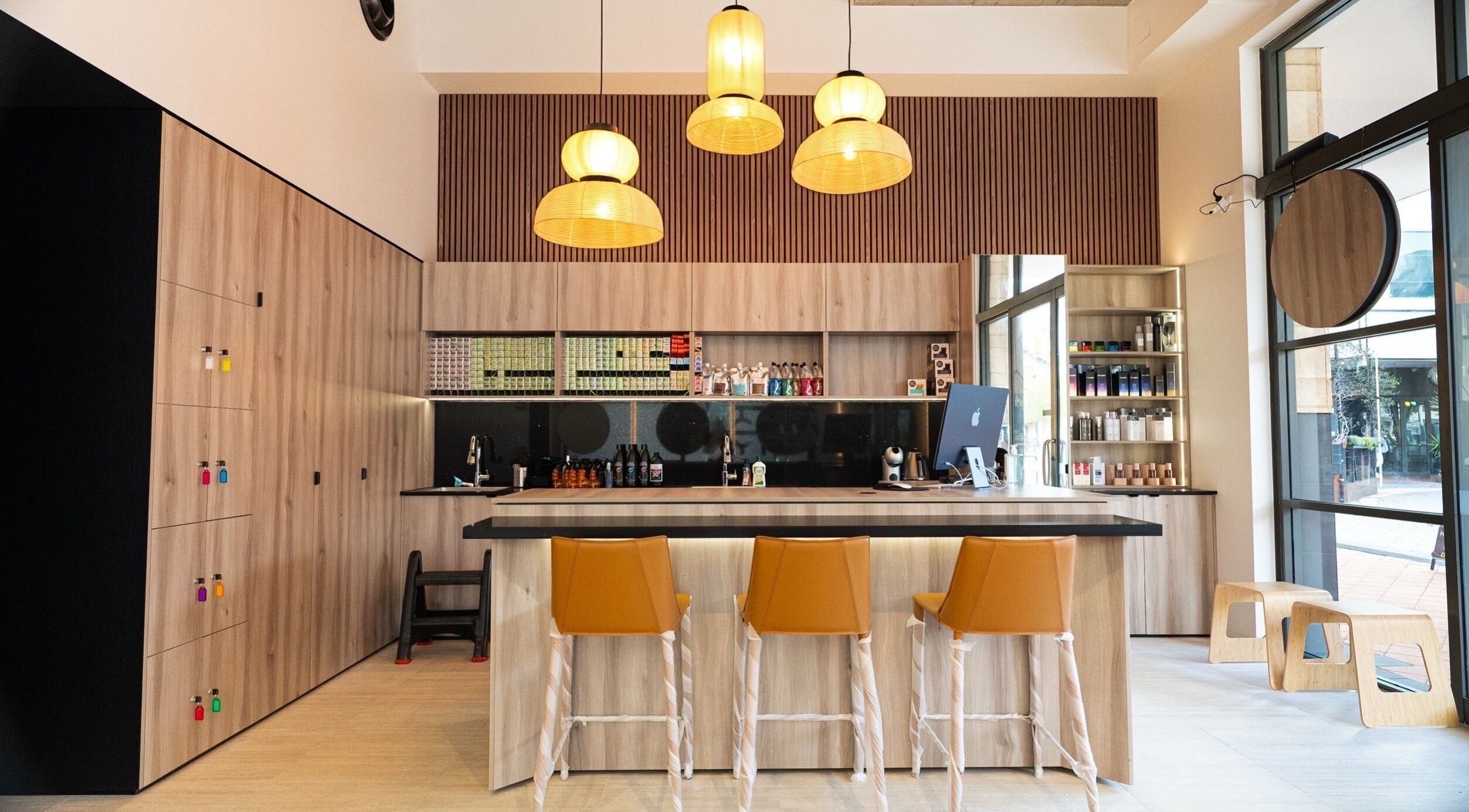 Modern interior of Hair Collection Tokyo Subiaco, Subiaco, Western Australia, AU with stylish seating and decor.