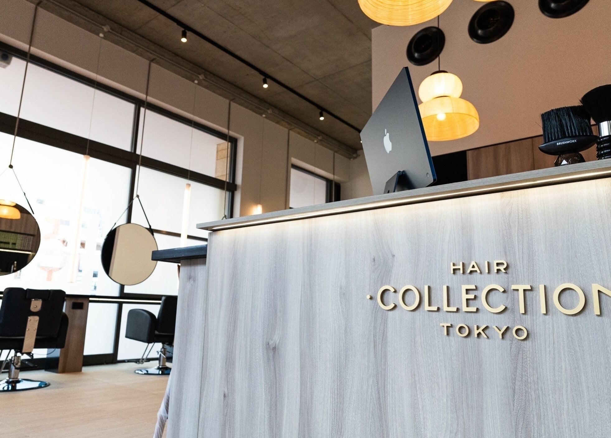 Interior of Hair Collection Tokyo Subiaco, Subiaco, Western Australia, AU, featuring modern salon decor.