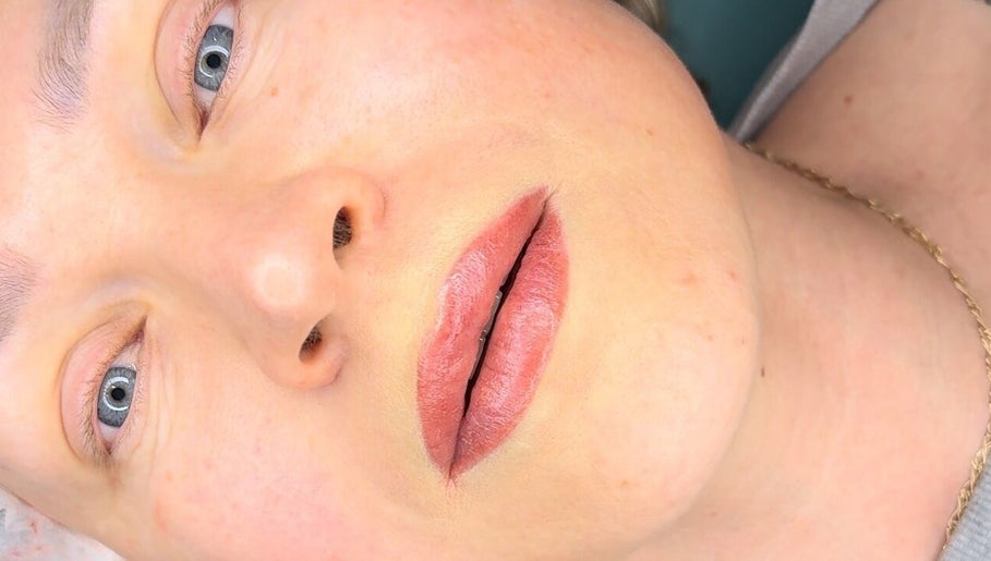 Close-up of lip treatment at Skinart By K in London, England, GB, showcasing expertise and results.